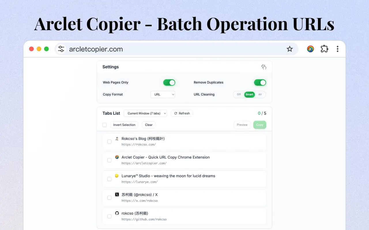 Batch Operations Support - Arclet Copier Extension